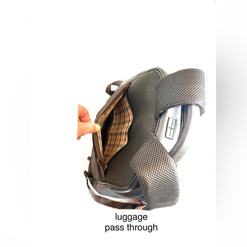 Levenger Backpack Leather Dark Brown - Picture 12 of 12